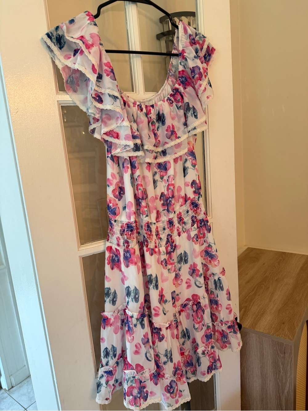 Allison New York Pink Floral Mini Dress